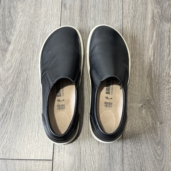 Birkenstock Oswego Black Leather Medium/Narrow Size W9/M7 main image 2